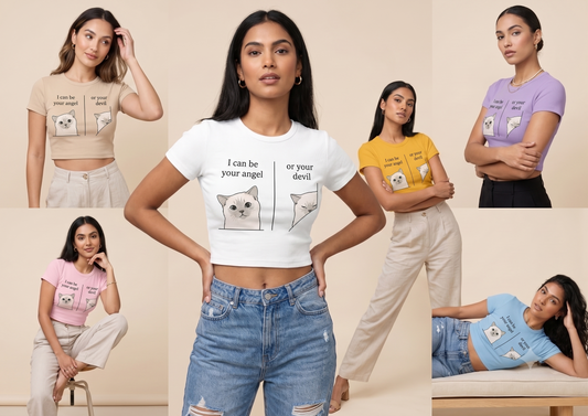 The Dual-Mode Crop Top Tee